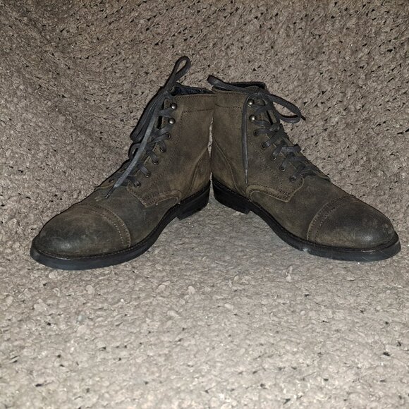 THURSDAY BOOT COMPANY-Captain-Dark Brown Suede-Lace Up-Sz 10.5-NEW/NO BOX - Picture 4 of 8